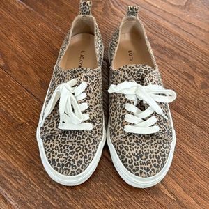 Lucky brand leopard sneakers